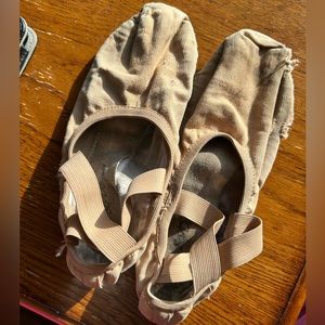 Old, worn-out ballet shoes
